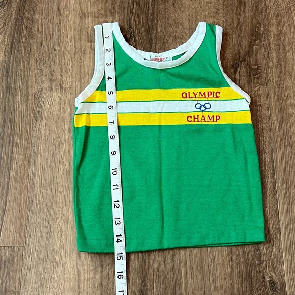 Vintage Health-Tex Olympic Retro Tank Sz 4T - Picture 5 of 6
